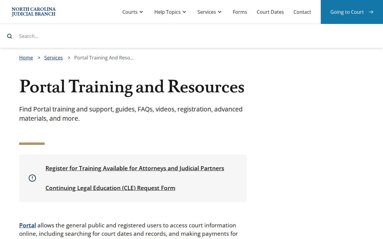 Thomasville resident lookup eCourts portal training fields